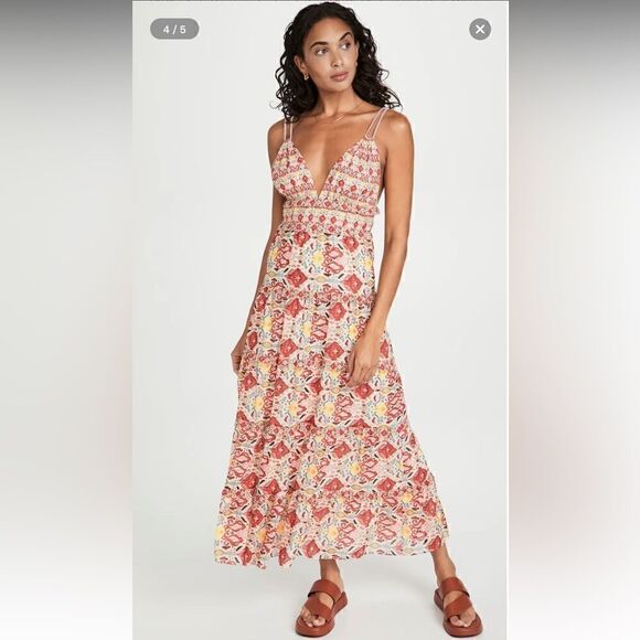NWTs Alice + Olivia Karolina Maxi Dress Size 12 - Picture 1 of 13